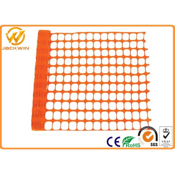 Eco Friendly Plastic Barrier Fencing , Construction Safety Plastic Mesh Netting