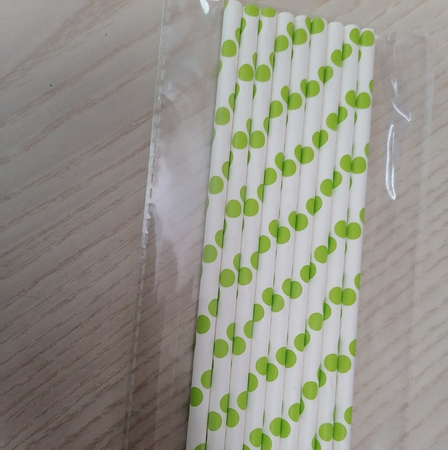 Multicolour Biodegradable Disposable Straw for Juice Milk Beverage 6mm*197mm Paper Straw