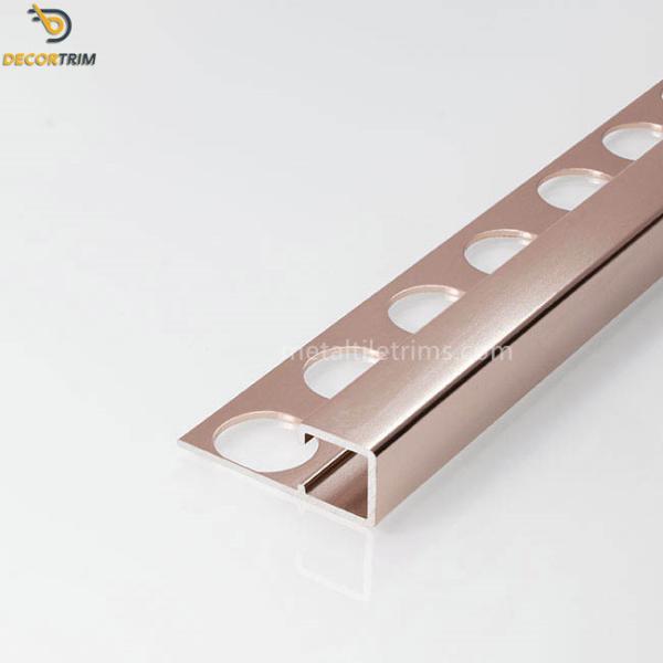Wall Tile External Corner Trim 10mm Square Edge Tile Trim Aluminium
