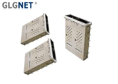 EMI Protection 1x2 Ganged QSFP SFP Cage Without Integrated Connector Metal Cage