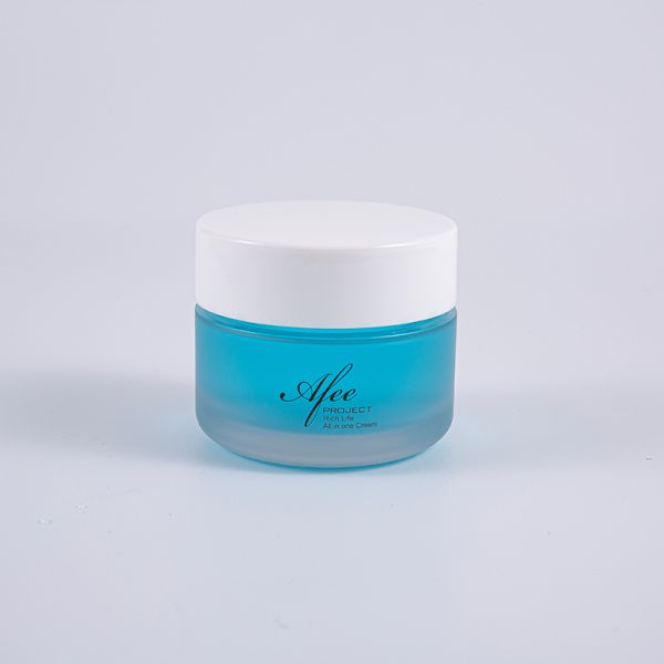 Thick Wall Round PETG Cosmetic Jar Transparent 80g With White Screw Cap