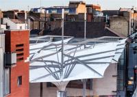 Structures durables automatiques de membrane de passages couverts de parapluie préfabriqué de tulipe
