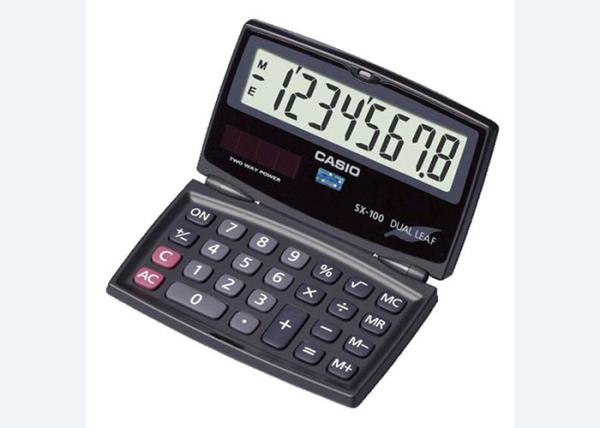 For Authentic Casio Casio Computer SX-100 Folding Clamshell Calculator 8-bit mini calculator