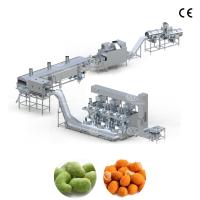 Ligne de production avancée entièrement automatique de revêtement, friture et aromatisation d'arachides pour un rendement élevé constant de 700-800 kg/h