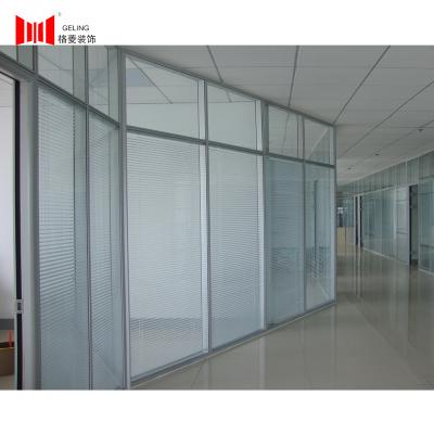 Geling Double Tempered Glass Partition Wall Partition 1500mm Wide
