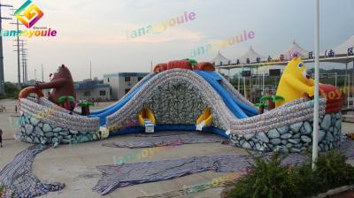 Attraction Commercial Bounce House Water Slide For Children High Safety