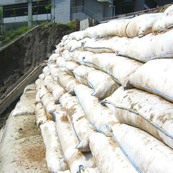 Premium Environmental Geotextile Geobag PP Pet Non Woven Geotextile Woven Fabric White Color Geotextile Geobag
