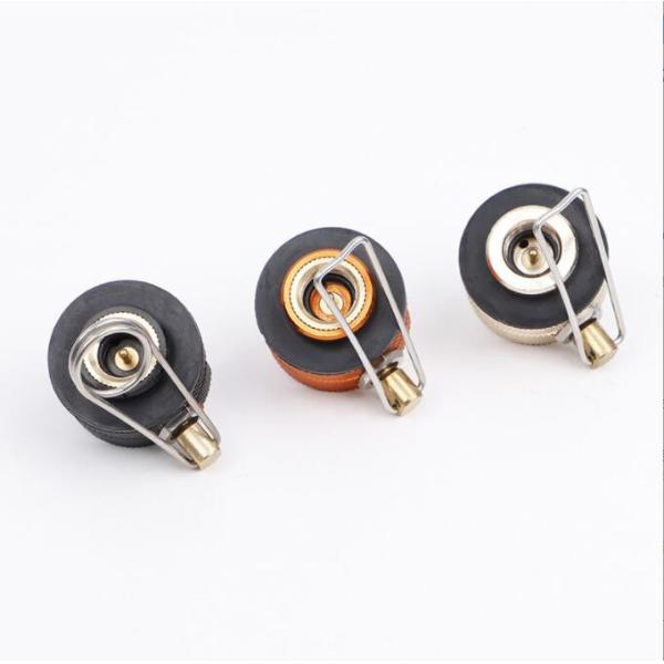 Apoyo personalizado OBM Camping Negro Naranja Estufas Quemadoras de tanque de propano Adaptador de recarga