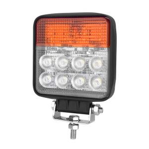 LED Working Light Waterproof 12V 24V DC 24W Flood Beam with Turn Signal and