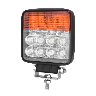 LED Working Light Waterproof 12V 24V DC 24W Flood Beam with Turn Signal and Durable Design