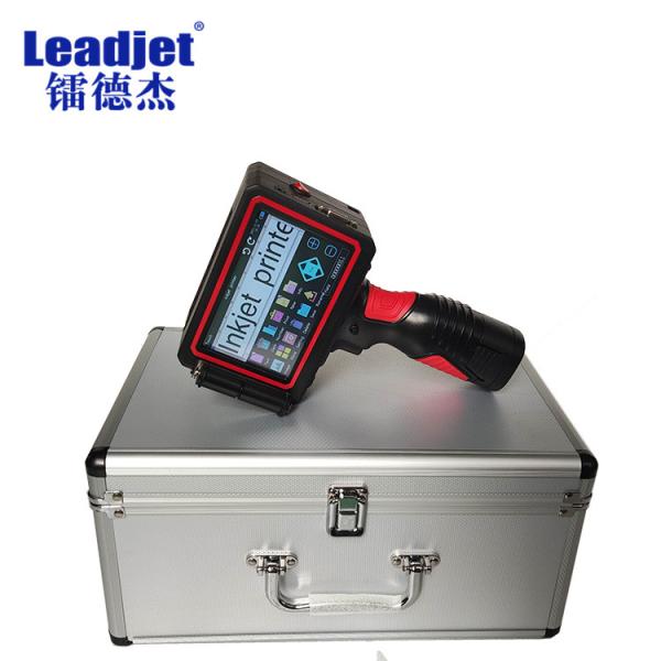 Double Head Portable Inkjet Marking Machine , Handheld Coding Machine 45cc Volume