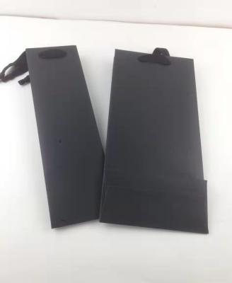 170gsm Heavy Duty Cardboard Wine Totes Matt Lamination Single Wine Bottle Bag