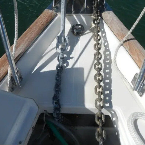 44mm Spray Paint High Strength Alloy Steel Stud Link Anchor Chains Yacht