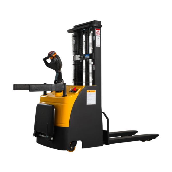 Hot sale with power display meter AC drive system 2ton 2.5ton 2m 2.5m electric pallet stacker with pedals