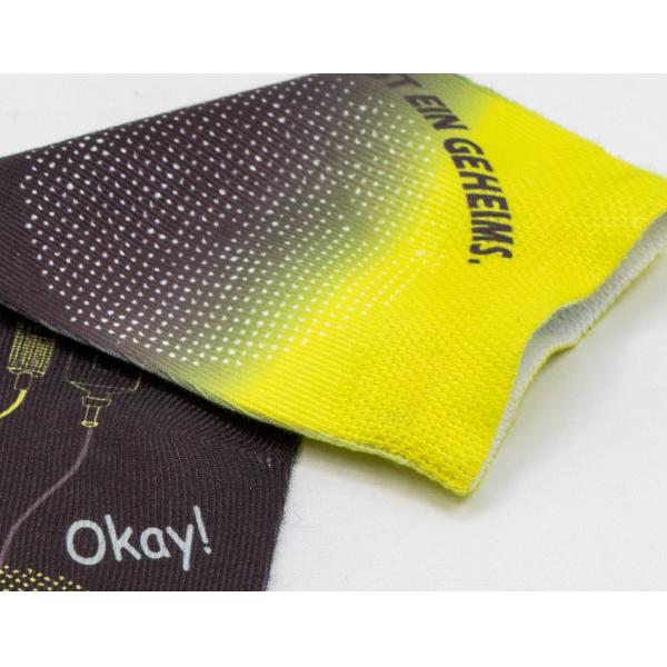 Personalized OEM Sublimation Polyester Sport Socks Anti Foul
