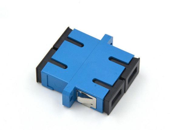SC Fiber Optic Adapter with flange  SC UPC fiber bulkheard adapter Manufacturers