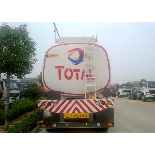 Heavy Duty 3 Axle 45000L Oil Tanker Semi Trailer 4 Compartments 45M3 For Transporting Oil