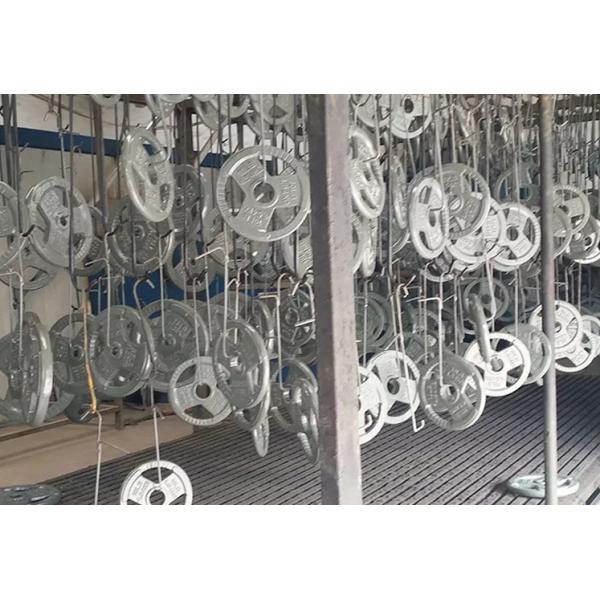 Custom Logo Grey Fitness Weight Plates 50mm Cast Iron Olympic Plates