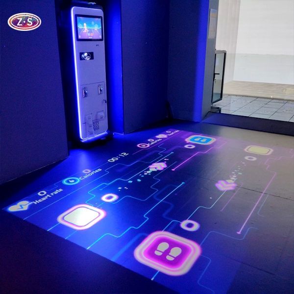 All in One Interactive Gaming Compact Motion Sensing Floor Games Solution System