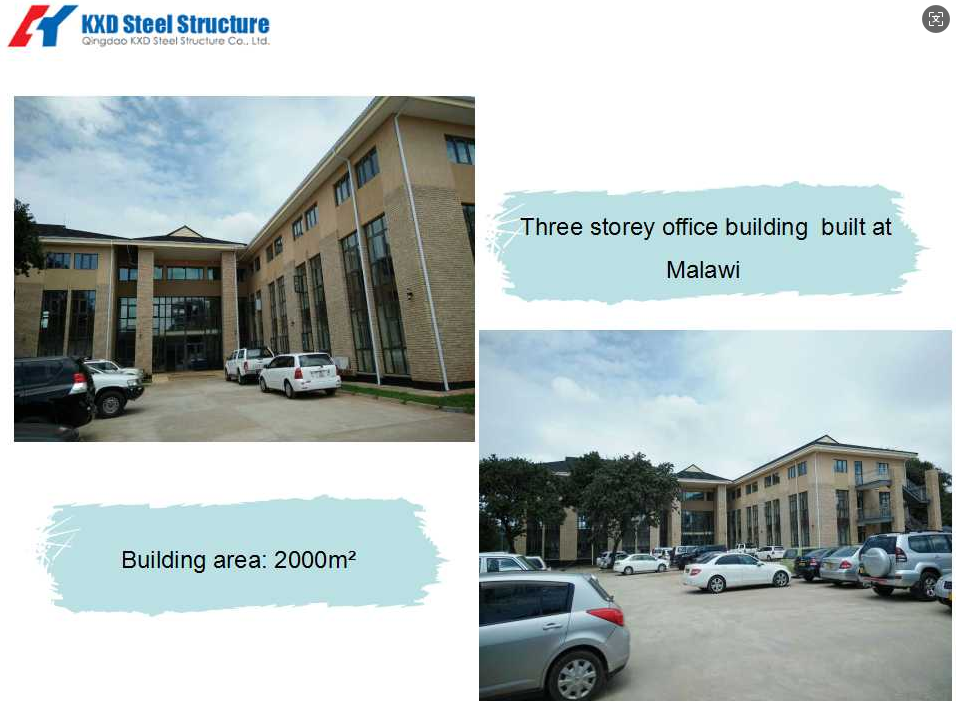 High-strength steel prefabricated office building, fast construction & cost-effective