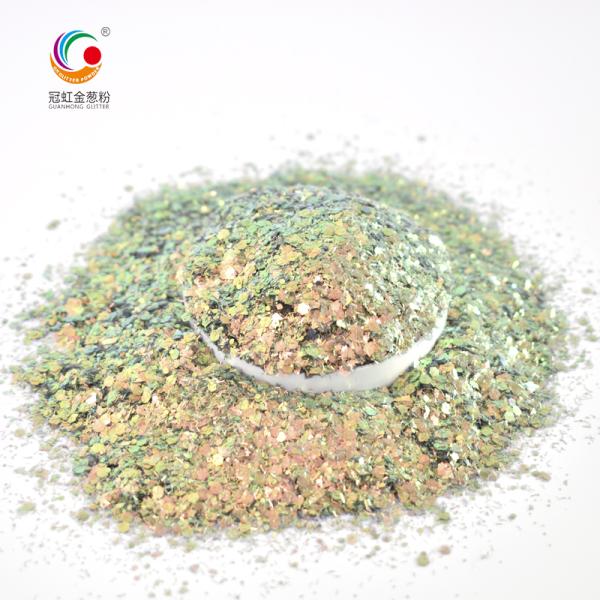 Irregular Chameleon Iridescent Blue Chunky Glitter In Bulk High Flash Cosmetic Grade