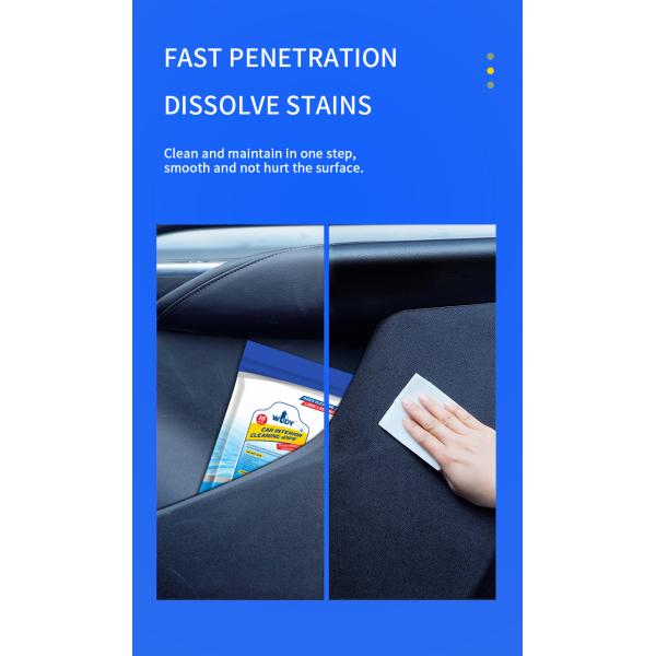 Microfiber Cloth Car Interior Cleaning Wipes For Dashboard Leather Moisturizing