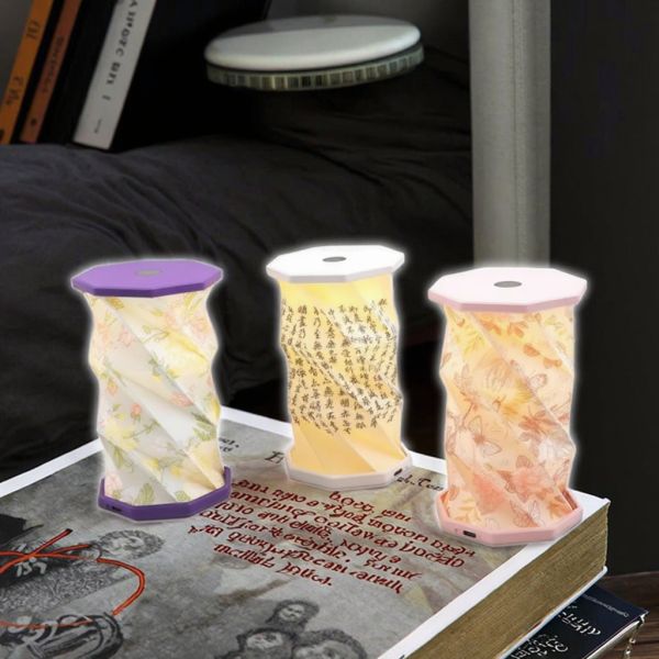 Mid Autumn Festival Wood Paper Lamp Paper Night Lamp Warm White 3500K 6V