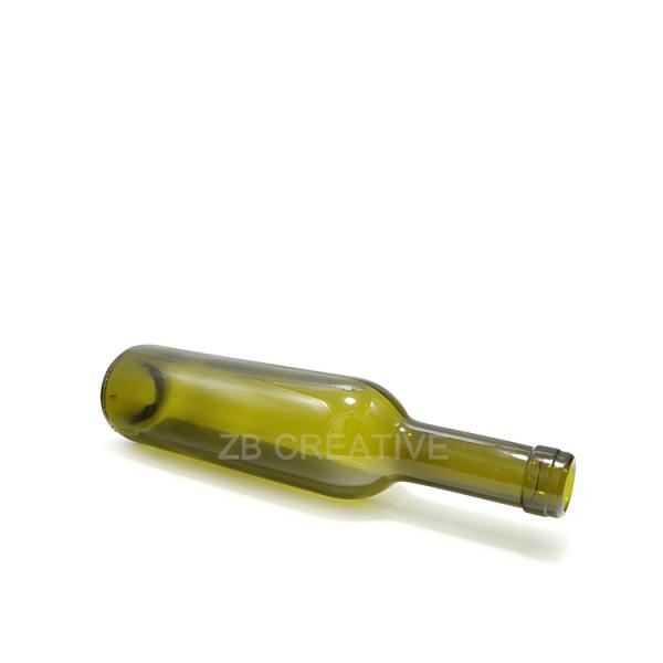 375ml Split Bordeaux Glass Bottle Empty Wine Bottles With Corks Top 320G 1306K-7