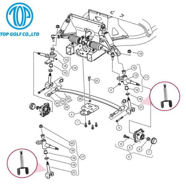 Набор короля Pin начала тележки гольфа для прецедента 2004-Up автомобиля клуба