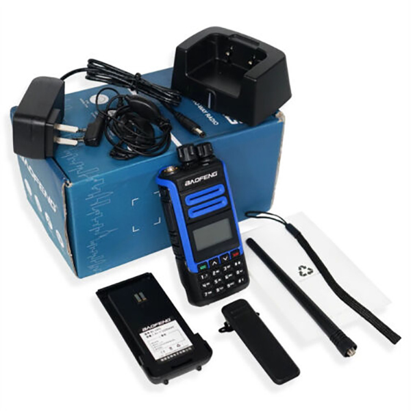 BF-H7 Dual Band Portable Walkie Talkie VHF UHF 136-174MHZ 400-520MHZ IPX4 Waterproof with 1000-1500mAh Battery