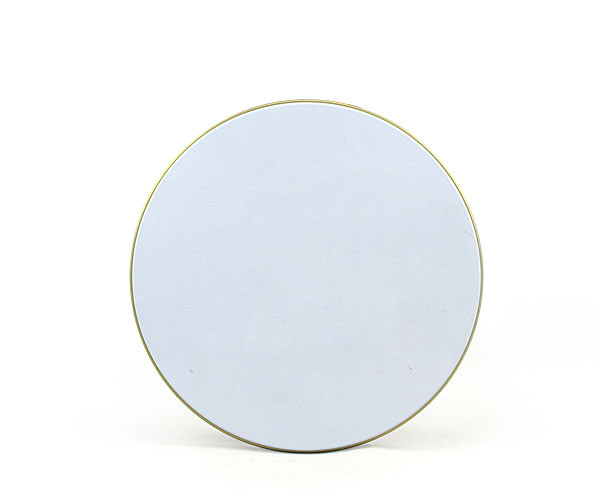 Cd Dvd Round Tin Box Packaging Embossing And Zipper For 45pcs