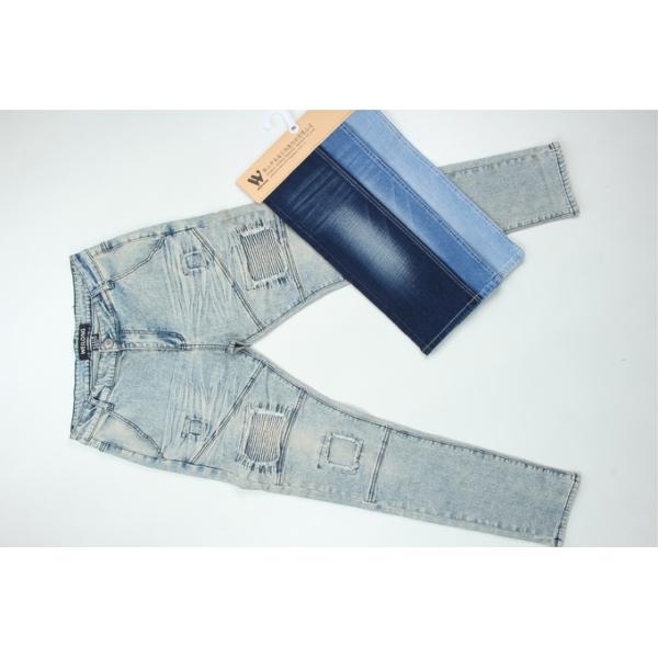 190Cm Wide Ring Slub Stretch Denim Fabric For Men Jeans