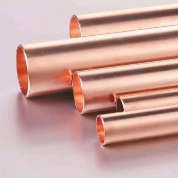 Tubo de metal de cobre de 6 a 10 mm 1/2 tubo reto fino para construção