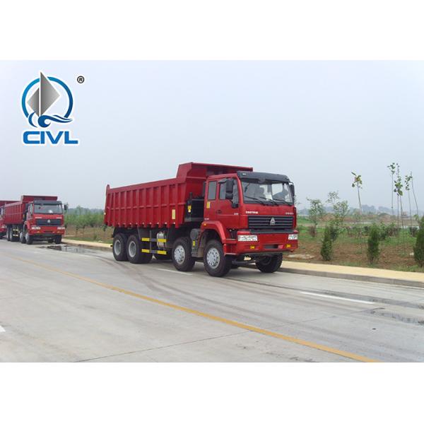 High Loading Capacity New Sinotruk Howo Dump Truck 371 HP 12 Wheels 50 Ton LHD