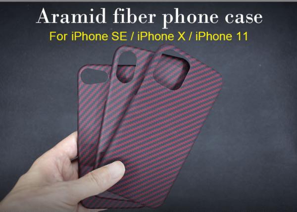 Paper Thin Matte Aramid Fiber Phone Case For iPhone SE