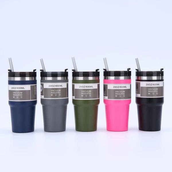 20 oz Tumbler Stainless Steel Tumblers,Reusable Double Wall Vacuum Insulated Coffee Mug for Home, Office, Outdoor Works Great for Ice Drinks and Hot Beverage