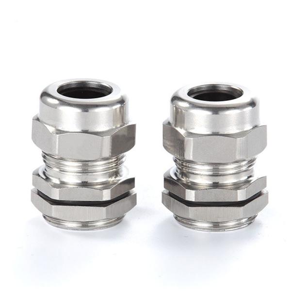 M8X1(2-4) Nickel plated brass cable gland IP68 Waterproof Connector