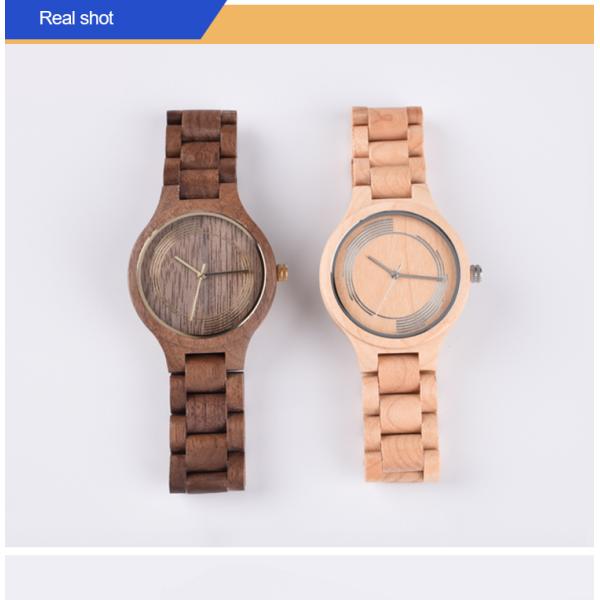 Дозор кварца клена движения Японии деревянный водостойкий для подарков рождества