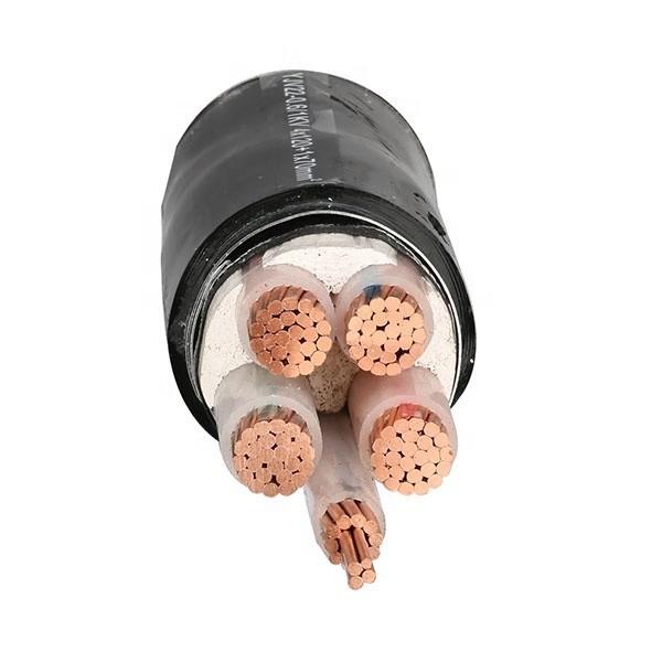 0.6/1KV Low Voltage Copper Conductor XLPE Insulated PVC Sheath Power Cable with 3 Cores
