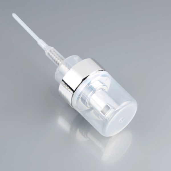 40mm 42mm Full-Body Electroplated Foam Pump Dispenser with High Foam Output for Premium Facial Cleansers