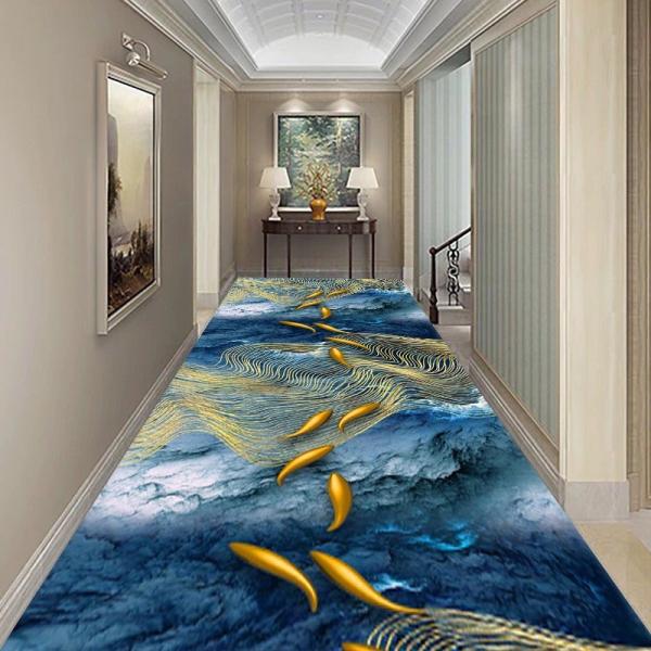 3D Printed Commercial Floor Mat Carpet Runner For Hallway 60cm 80cm 100cm width