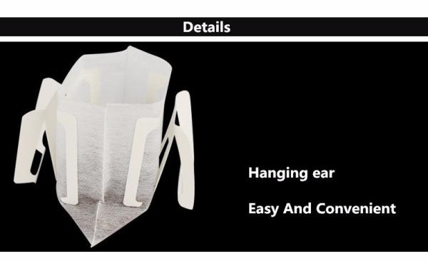 Non Woven Paper Cotton Drip Coffee Filter Bags 3 Side Seal Food Grade Customized Size
