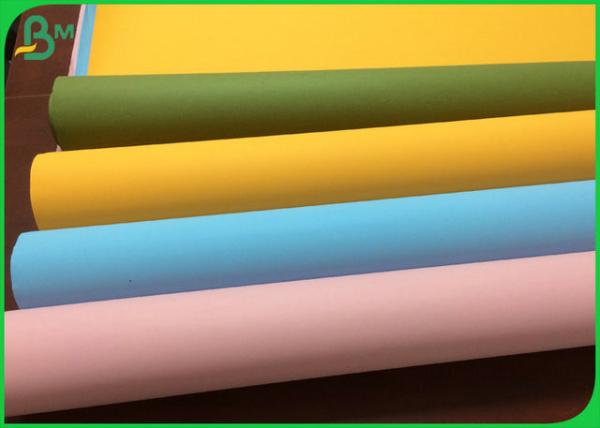 tissu lavable de Papier d'emballage de couleur rose dégradable de 0.55mm pour des sacs en papier