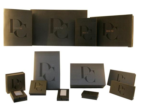 Folded Press Veins DC Paper Keepsake Gift Boxes With Lid, Matt Coated