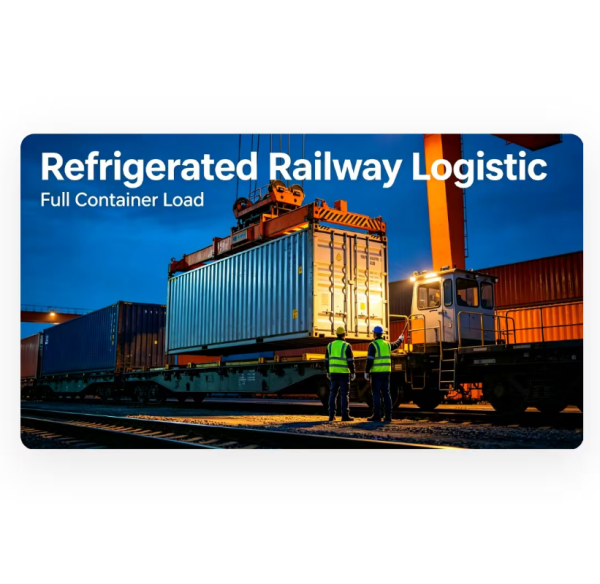 Cross Border Railway Freight Service , Refrigerated Railway Logistics Solution