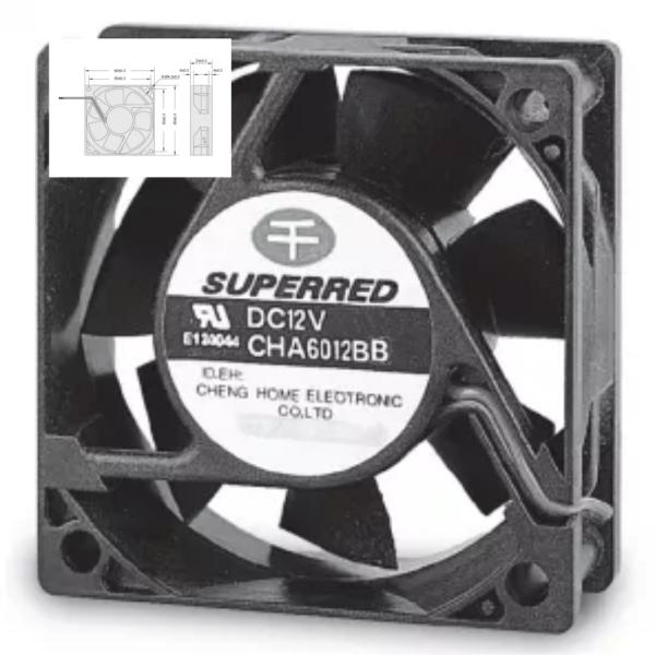 60x60x23mm DC Cooling Fan 1700-3600 RPM For Electrical Fireplace / Oven / Wall Cooler