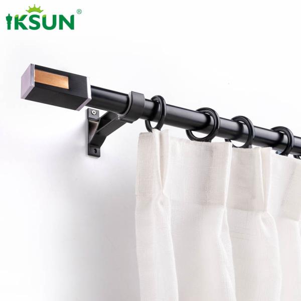 Top Quilty  Curtain Rod  Electrophoresis Smooth Curtain Pole For Home Decoration