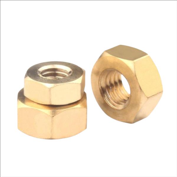 China Fastener Factory Copper Products Copper Nuts Brass Hardware Standard Parts