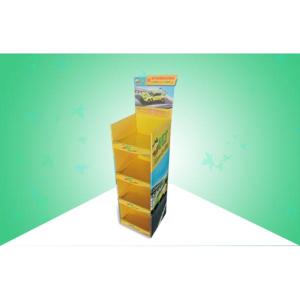 Strong Stable 4 Shelf POS Cardboard Displays , pop display racks