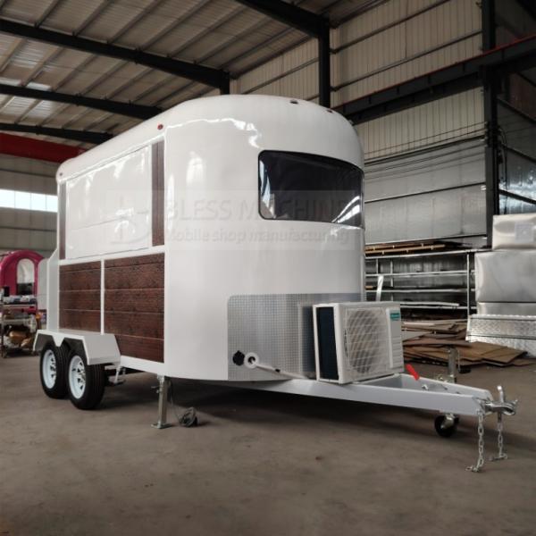 2024 Mobile Stainless Steel Trailer for Catering Bar Snack Fast Food Drink Ice Cream